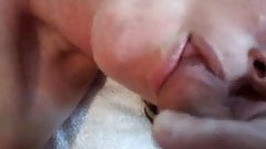 AMATURE WIFE SWALLOWS AND CUMS AT SAME TIME